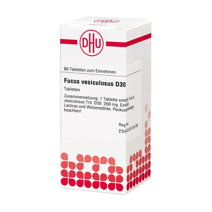 DHU Fucus vesiculosus D30 Tabletten, 80 St. Tabletten