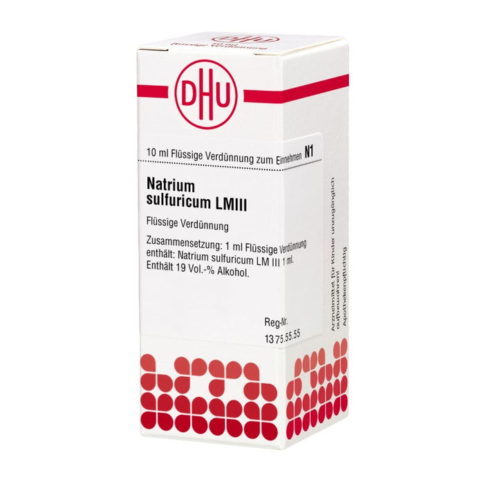 DHU Natrium sulfuricum LM III Dilution, 10 ml Lösung