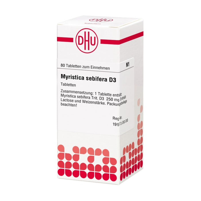 DHU Myristica sebifera D3 Tabletten, 80 St. Tabletten