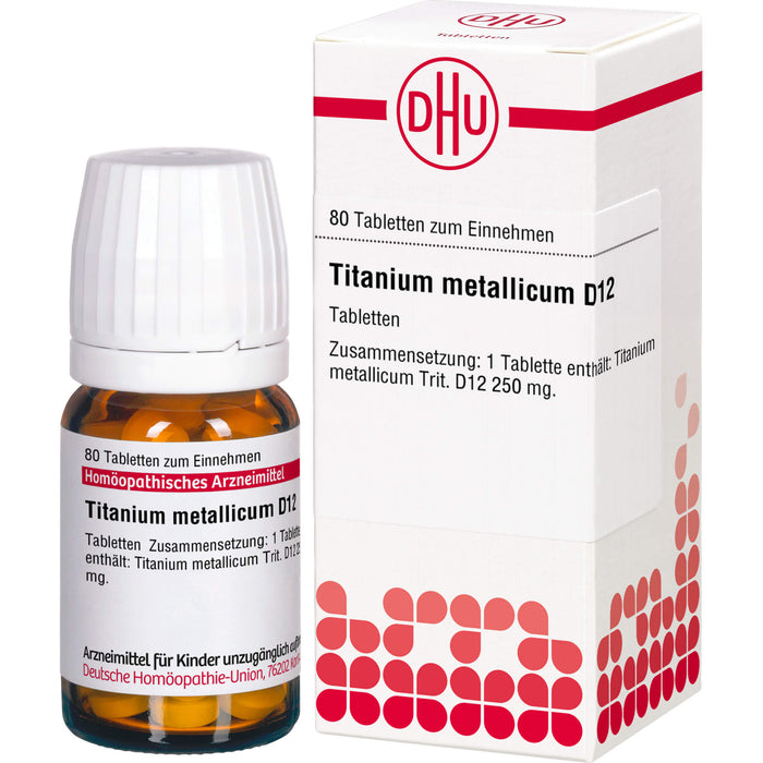 DHU Titanium metallicum D12 Tabletten, 80 St. Tabletten