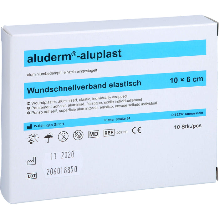 aluderm-aluplast elastisch 1 m x 6 cm Wundauflage, 1 St. Pflaster