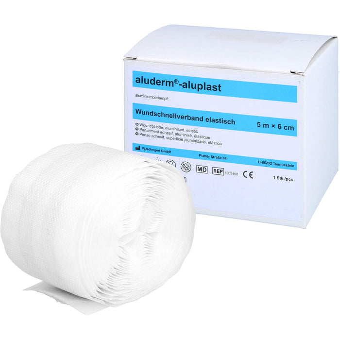 Aluderm Aluplast elastische Wundauflage 5 m x 6 cm, 1 pcs. Patch