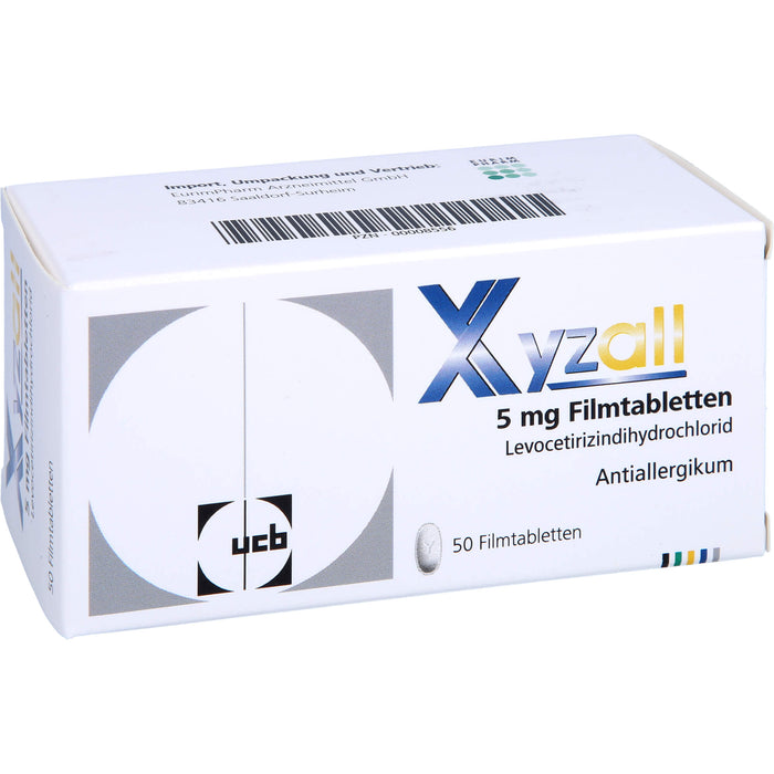 Xyzall 5 mg Eurim Filmtabletten bei Allergien, 50 pc Tablettes