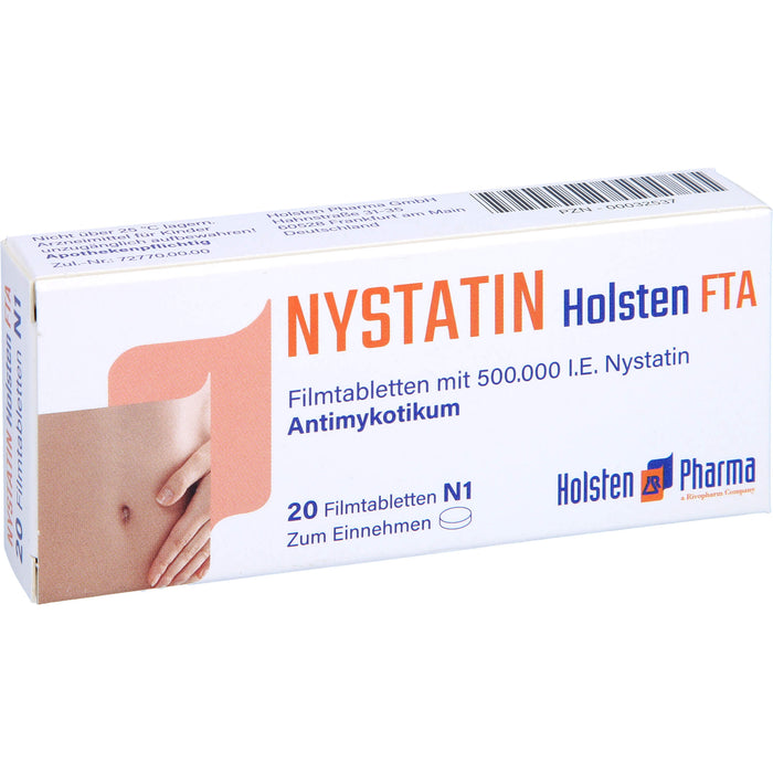 Nystatin Holsten Filmtabletten, 20 pc Tablettes