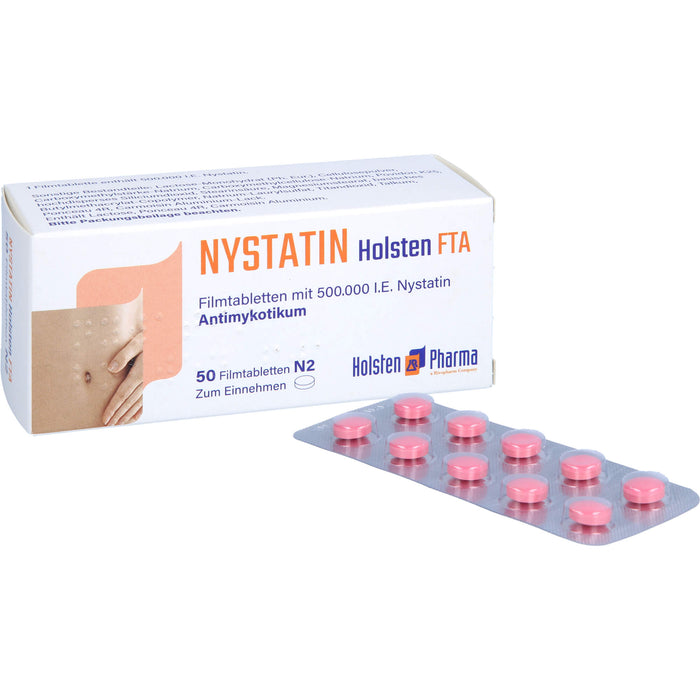 Nystatin Holsten Filmtabletten, 50 pcs. Tablets