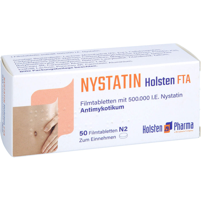 Nystatin Holsten Filmtabletten, 50 pc Tablettes