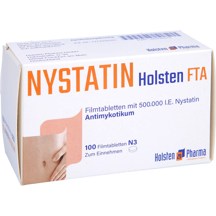 Nystatin Holsten Filmtabletten  Antimykotikum, 100 pc Tablettes