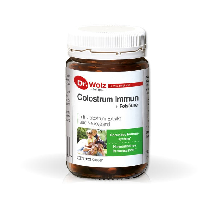 Dr. Wolz Colostrum Immun + Folsäure Kapseln, 125 pcs. Capsules