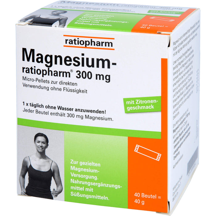 Magnesium-ratiopharm 300 mg Beutel, 40 pcs. Sachets