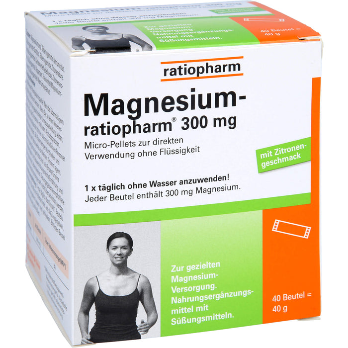 Magnesium-ratiopharm 300 mg Beutel, 40 pcs. Sachets