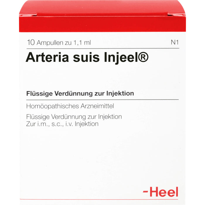 Arteria suis-Injeel flüssige Verdünnung, 10 pc Ampoules