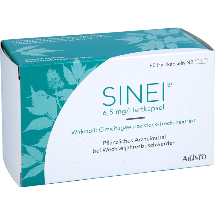 ARISTO SINEI 6,5 mg Hartkapseln bei Wechseljahresbeschwerden, 60 pc Capsules