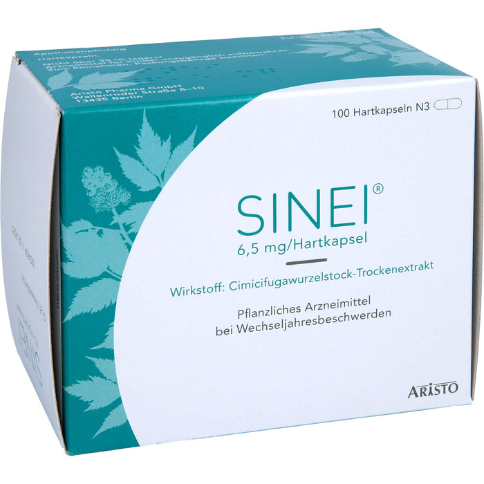 Sinei Hartkapseln bei Wechseljahresbeschwerden, 100 pcs. Capsules