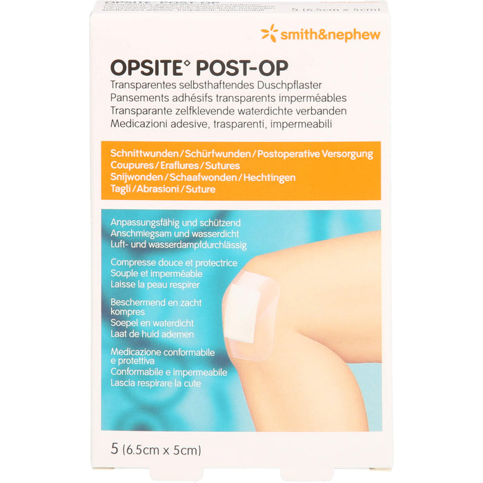 OPSITE Post-OP Duschpflaster 6.5 x 5 cm, 5 pcs. Wound dressings