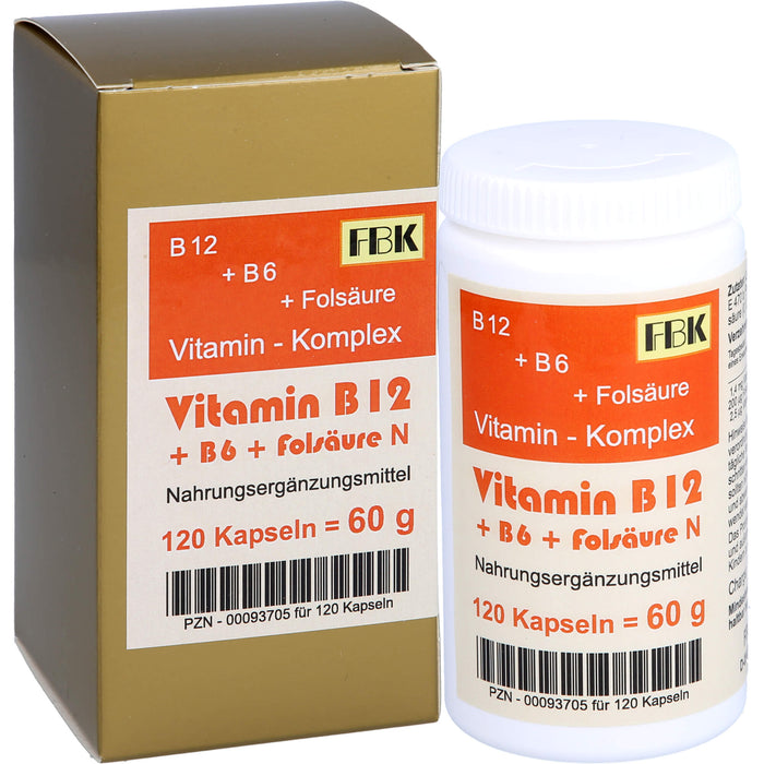 Vitamin B12 + B6 + Folsäure Komplex N, 120 St KAP