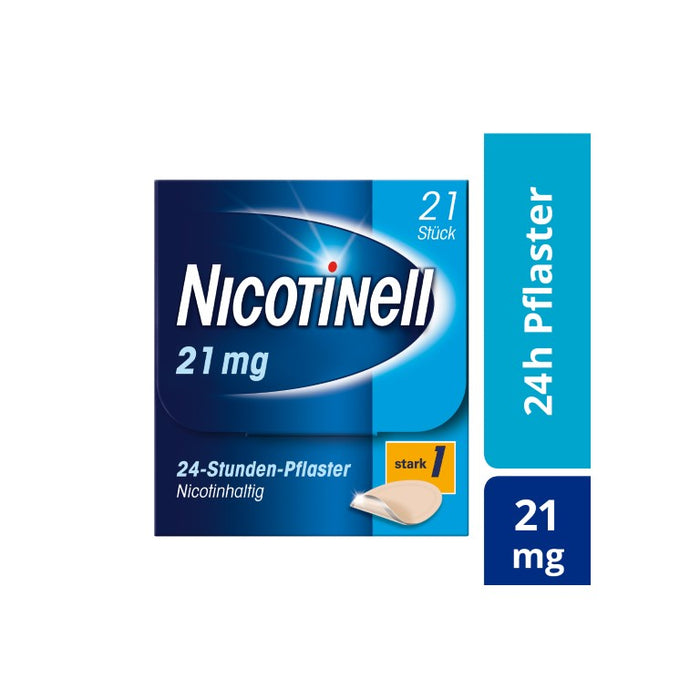 Nicotinell 21 mg/24-Stunden-Pflaster (bisher 52,5 mg) Stärke 1 (stark), 21 pcs. Patch