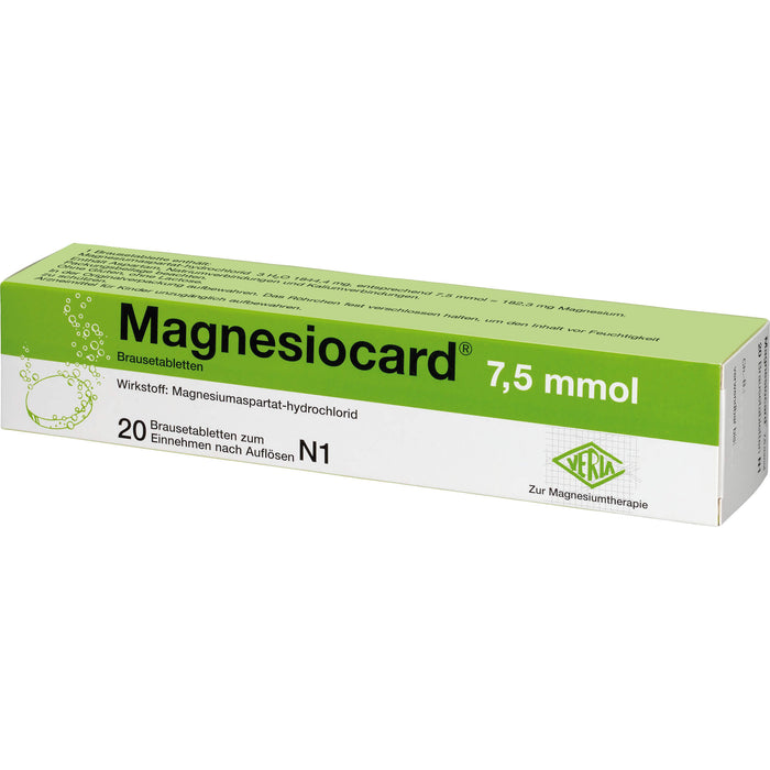 Magnesiocard 7,5 mmol Brausetabletten, 20 St. Tabletten