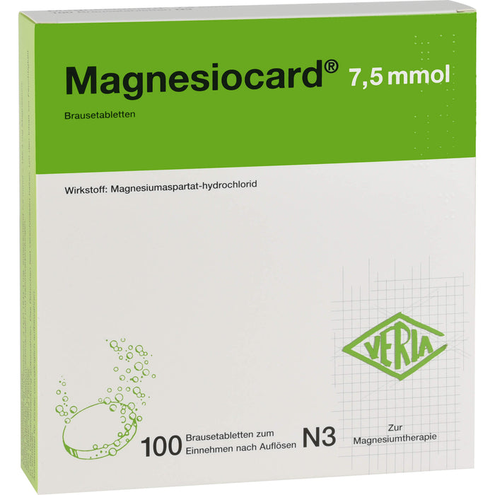 Magnesiocard 7,5 mmol Brausetabletten, 100 pcs. Tablets