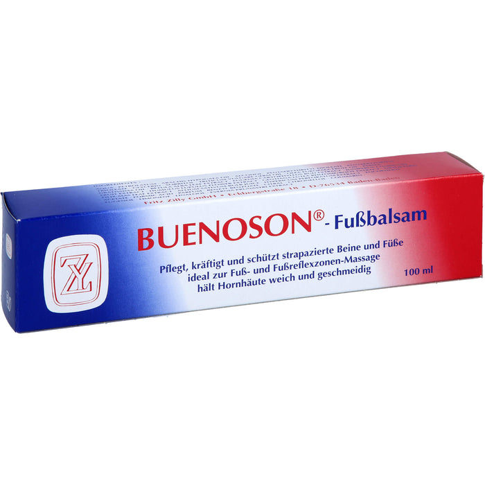 Buenoson Fußbalsam hält Hornhäute weich und geschmeidig, 100 g Creme