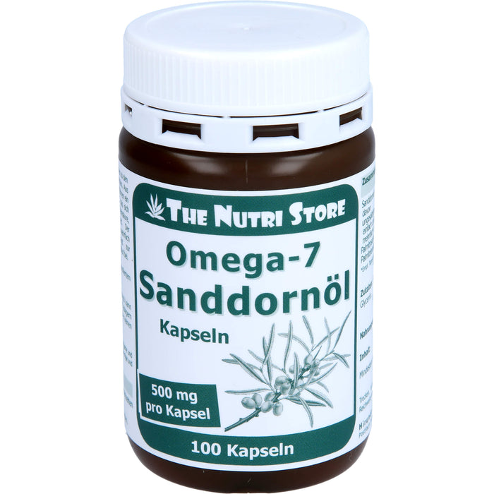 The Nutri Store Omega - 7 Sanddornöl 500 mg Bio Kapseln, 100 pcs. Capsules