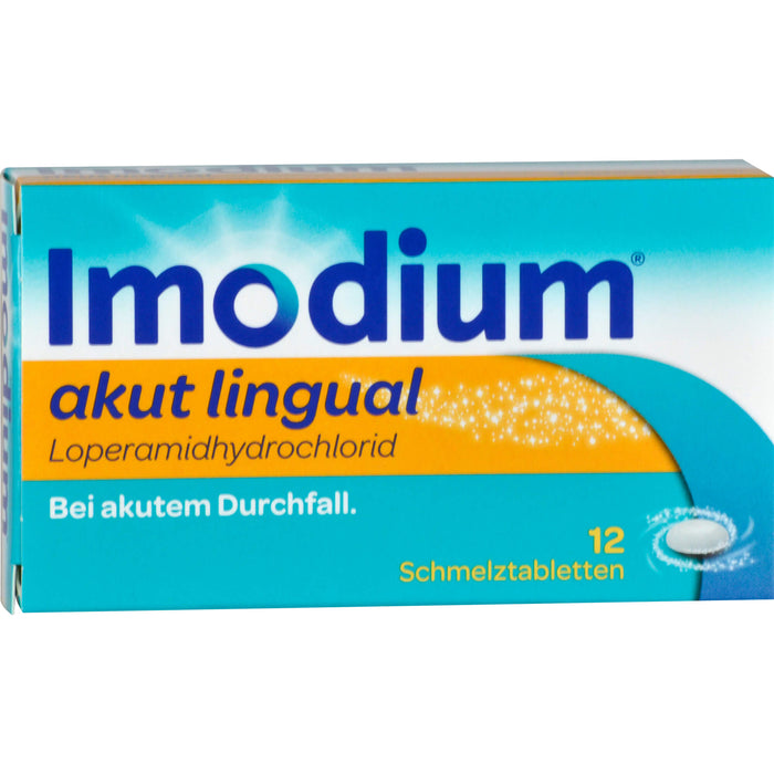 Imodium akut lingual 2 mg Schmelztabletten Reimport EurimPharm, 12 pcs. Tablets