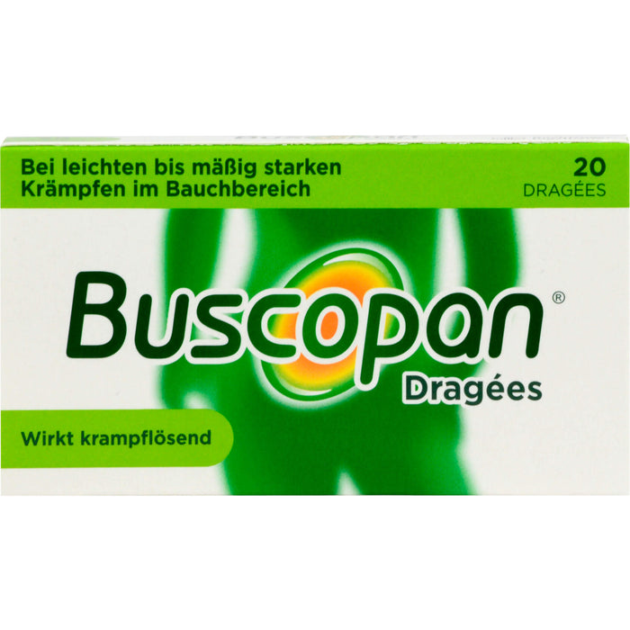 Buscopan Dragées wirkt krampflösend Original Sanofi-Aventis, 20 pcs. Tablets