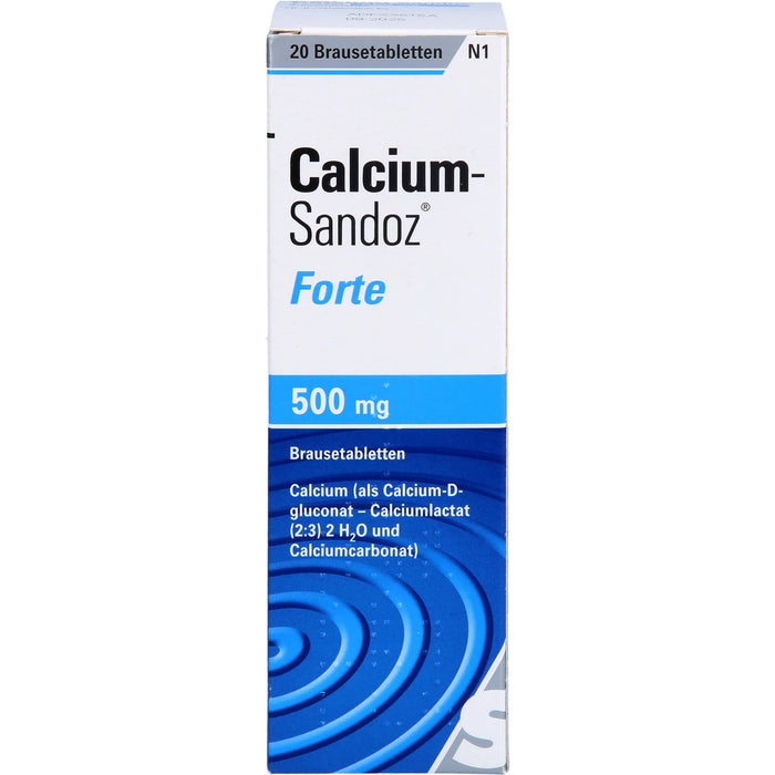 Calcium-Sandoz forte Brausetabletten, 20 pc Tablettes