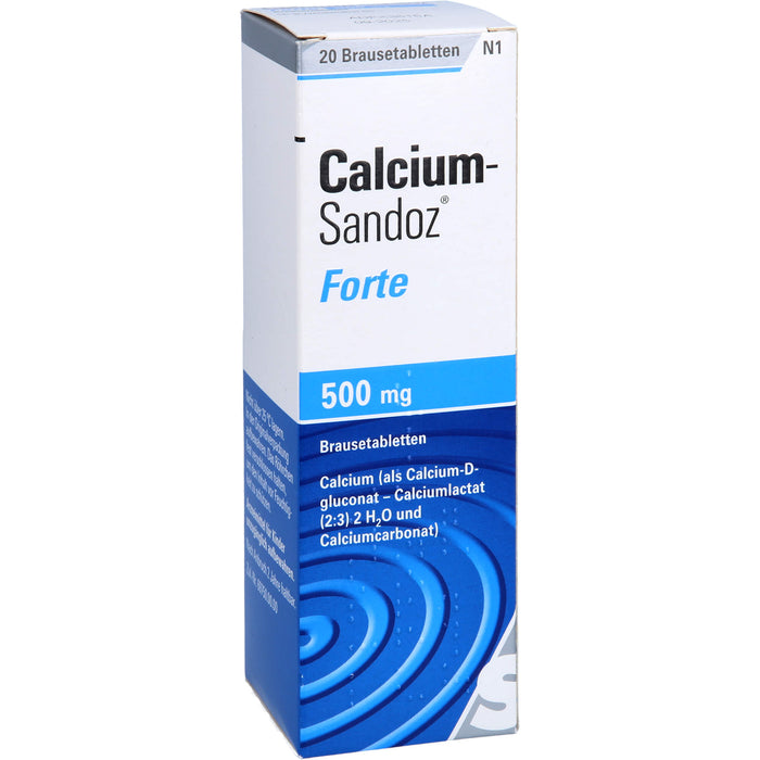 Calcium-Sandoz forte Brausetabletten, 20 St. Tabletten