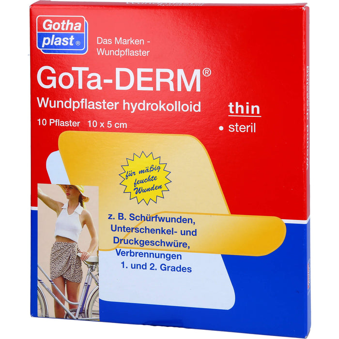 Gotha-Derm Hydrokolloides Wundpflaster 10cmx5cm, 10 St PFL