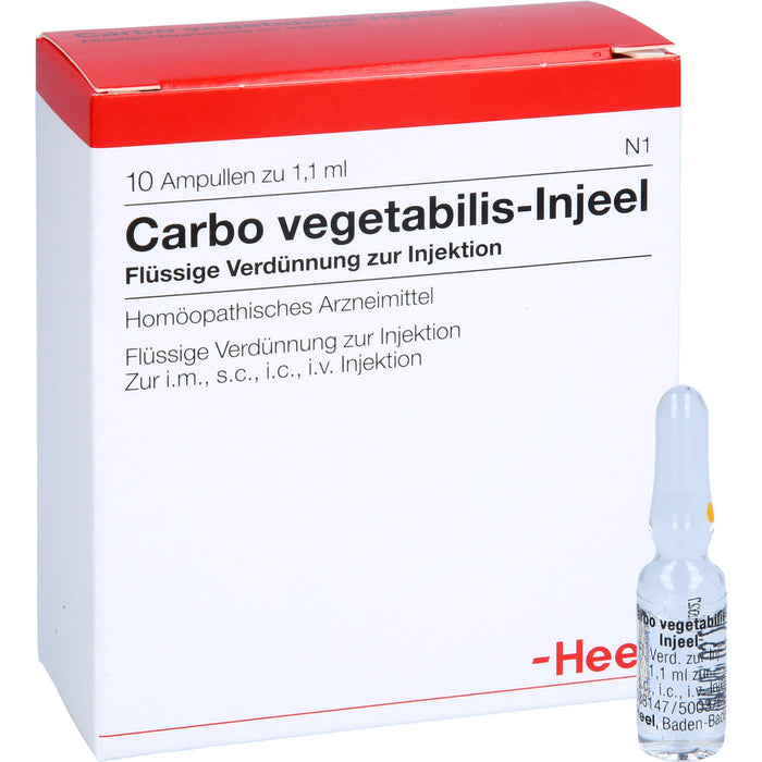 Carbo vegetabilis-Injeel flüssige Verdünnung, 10 pc Ampoules