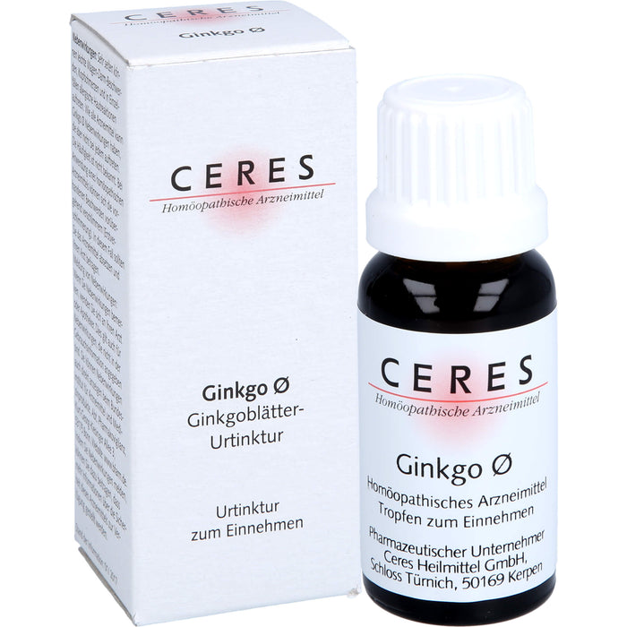 Ceres Ginkgo Urtinktur, 20 ml Lösung