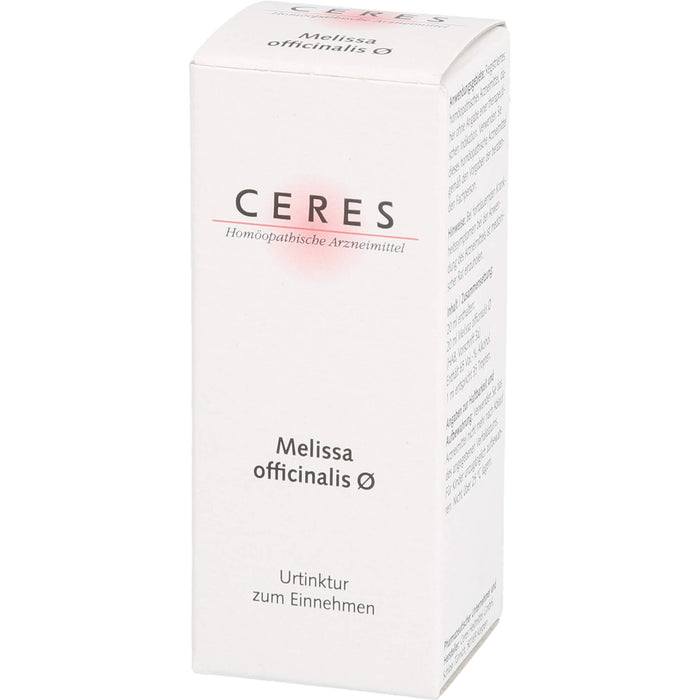 Ceres Melissa offic. Urtinktur, 20 ml Lösung