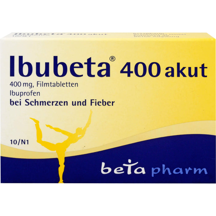 Ibubeta 400 akut Filmtabletten, 10 pc Tablettes