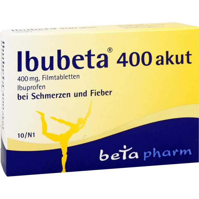 Ibubeta 400 akut Filmtabletten, 10 pc Tablettes