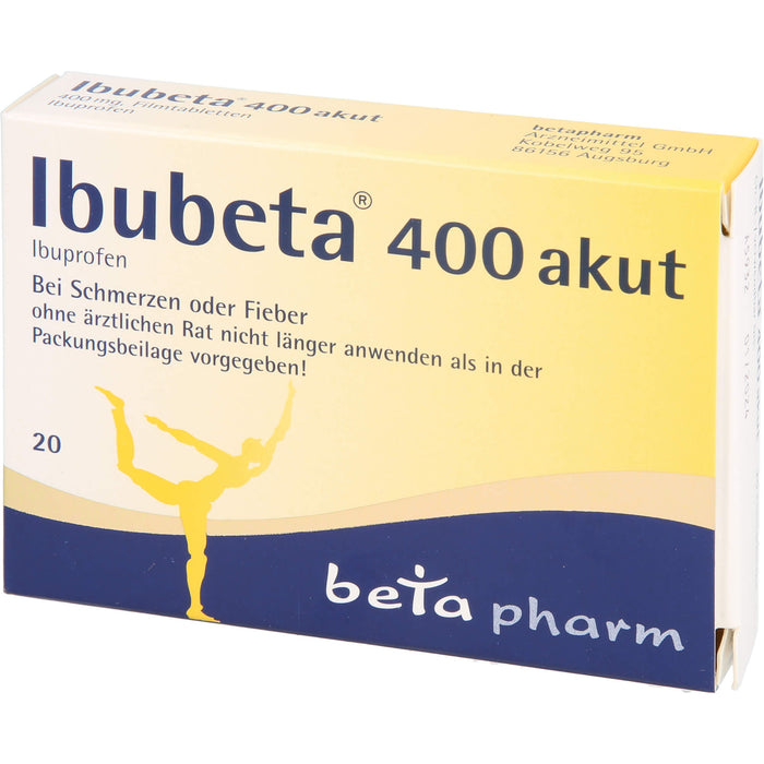 Ibubeta 400 akut Tabletten, 20 St. Tabletten