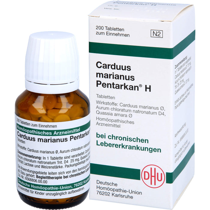 DHU Carduus marianus Pentarkan H Tabletten, 200 pcs. Tablets