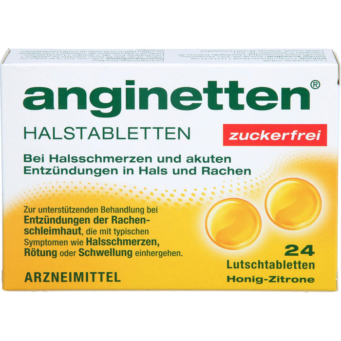 anginetten Halstabletten zuckerfrei, 24 St. Tabletten