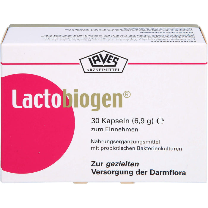 Lactobiogen Kapseln zur gezielten Versorgung der Darmflora, 30 St. Kapseln