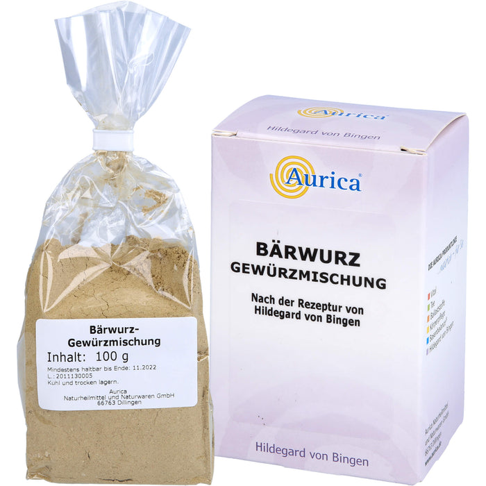 Aurica Bärwurz Gewürzmischung nach der Rezeptur von Hildegard von Bingen, 100 g Powder