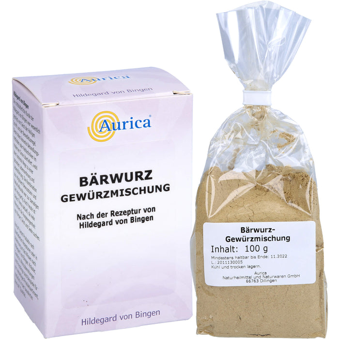 Aurica Bärwurz Gewürzmischung nach der Rezeptur von Hildegard von Bingen, 100 g Poudre