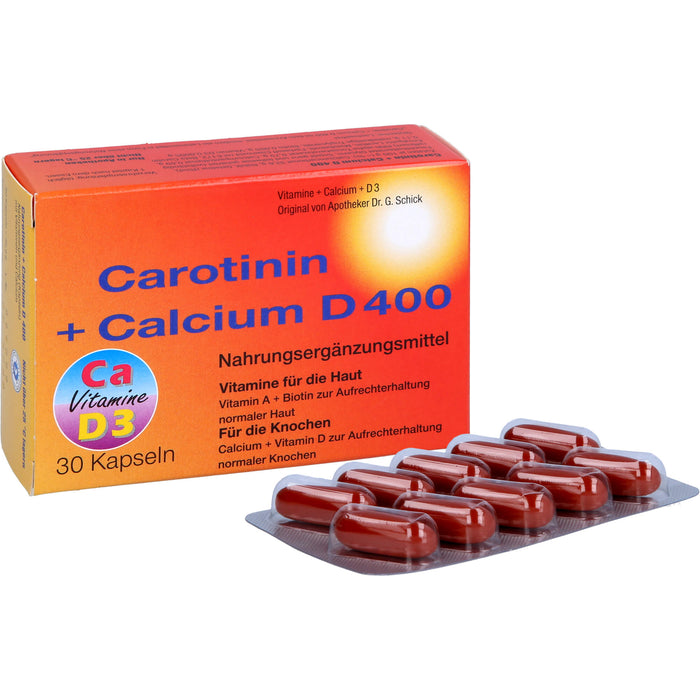 Inkosmia Carotinin + Calcium D 400 Kapseln, 30 pcs. Capsules