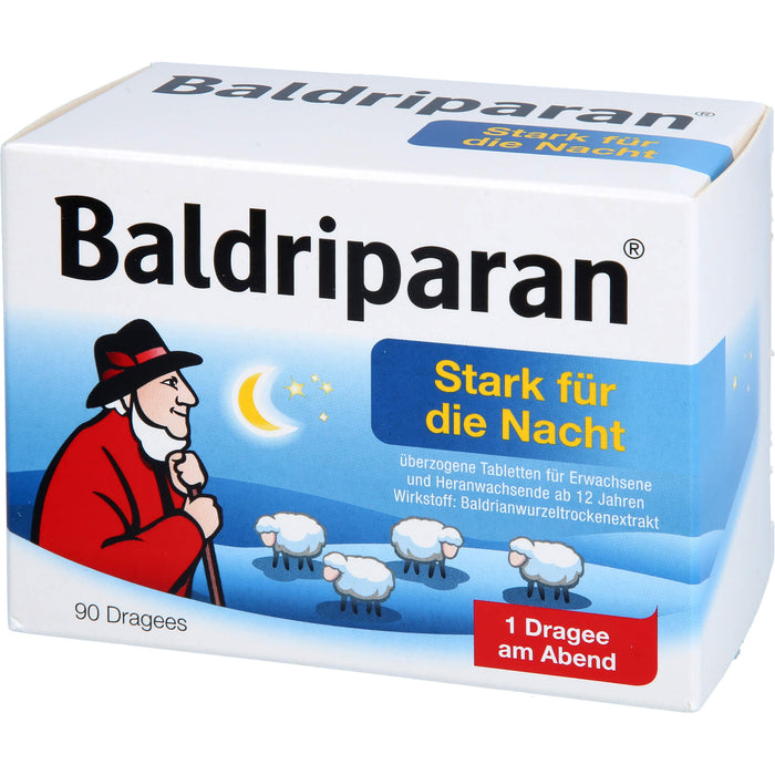 Baldriparan stark für die Nacht Dragees, 90 pcs. Tablets