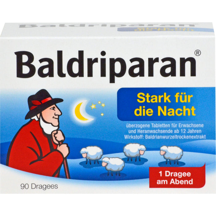 Baldriparan stark für die Nacht Dragees, 90 pc Tablettes