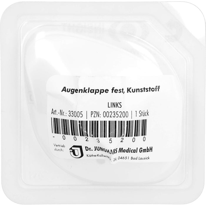 Dr. Junghans Augenklappe Kunststoff links, 1 pcs. Eye patch