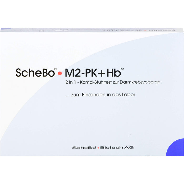 ScheBo M2-PK + Hb 2in1 Kombi-Darmkrebsvorsorge Stuhltest, 1 St. Test