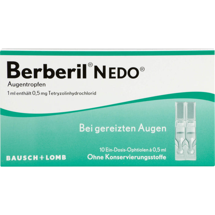 Berberil N EDO Augentropfen bei gereizten Augen, 10 pc Pipettes à dose unique