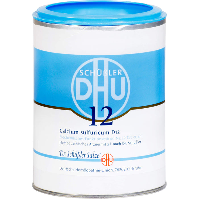 DHU Schüßler-Salz Nr. 12 Calcium Sulfuricum D12 Tabletten, 1000 pc Tablettes