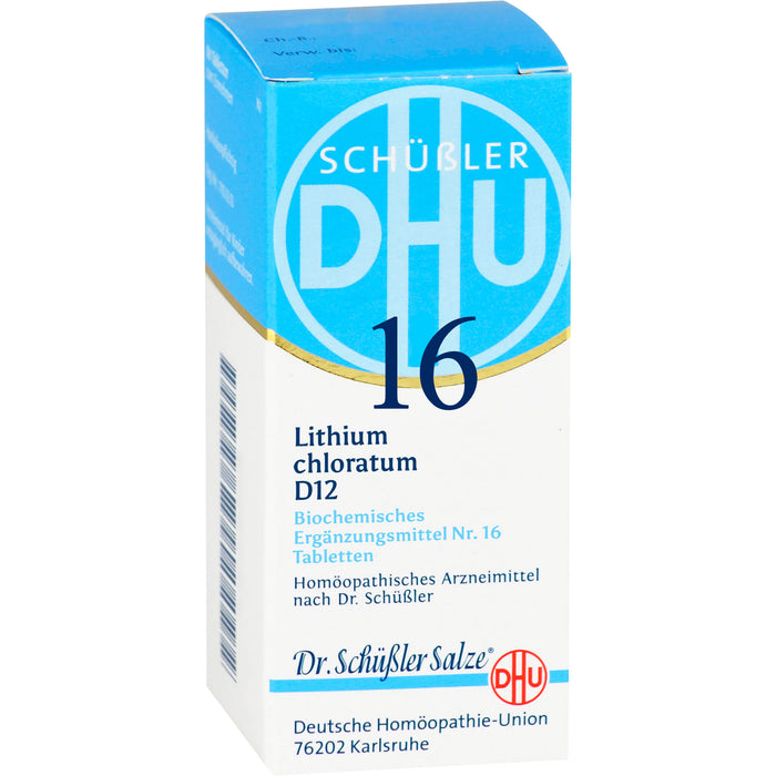 DHU Schüßler-Salz Nr. 16 Lithium chloratum D12 Tabletten, 80 pcs. Tablets