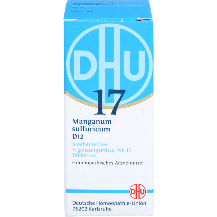 DHU Schüßler-Salz Nr. 17 Manganum sulfuricum D12 Tabletten, 80 pc Tablettes