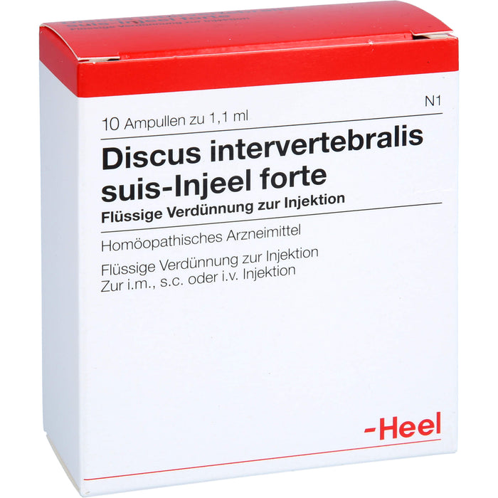 Discus intervertebralis suis-Injeel forte Ampullen, 10 pcs. Ampoules